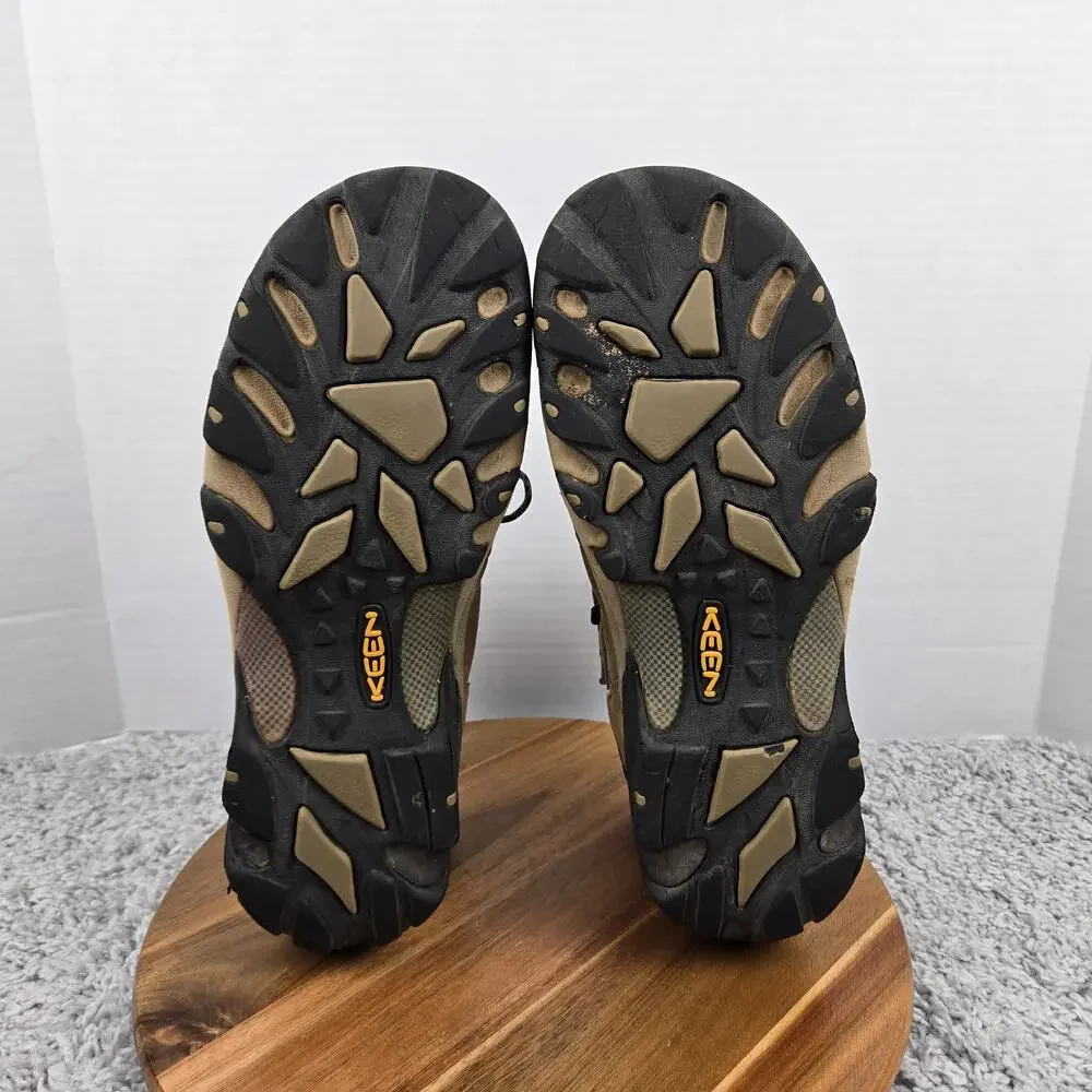 Keen Mens 13 Targhee 2 Mid Waterproof Brown Black Performance Trail Hiking Boots